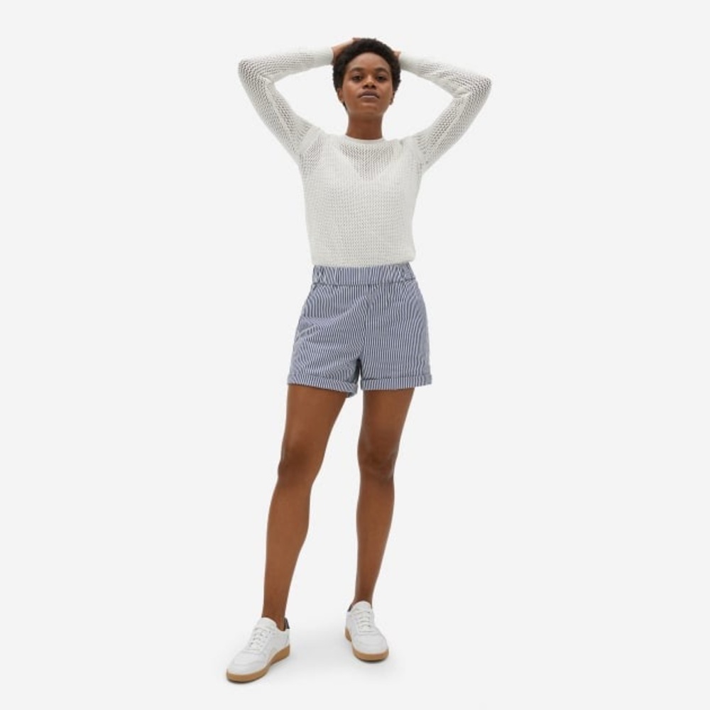 Everlane Easy Short Blue Stripes Size 4